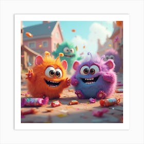 Monsters, Inc 8 Art Print