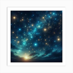 Starry Night Sky 2 Art Print