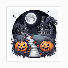 Halloween Pumpkins Art Print