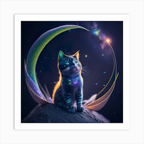 Cat Galaxy (77) Art Print