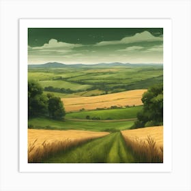 Whispering Wheat Art Print