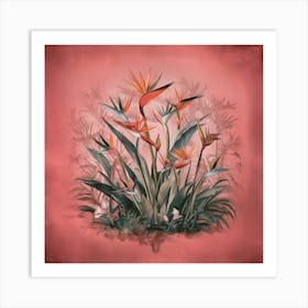 Bird Of Paradise Plant, Wall Art Print Art Print