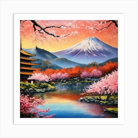 Sakura Japanese Elegance Art Print