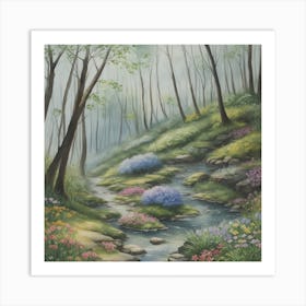 Nature Flower Forest 2 Art Print