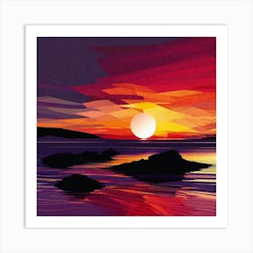 Sunset 11 Art Print