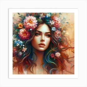 Flower Girl 2 Art Print