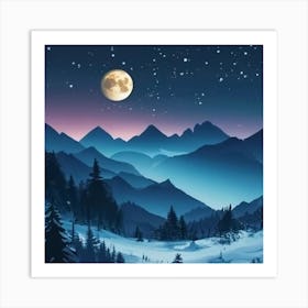 Winter Landscape Art Print