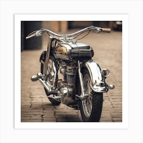 Vintage Motorcycle Art Print