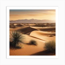 Desert Landscape - Desert Stock Videos & Royalty-Free Footage Art Print