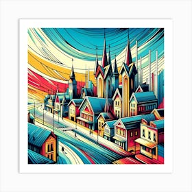 Cityscape 41 Art Print