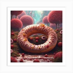 Donut Forest Art Print