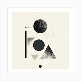 Creatai 24830 A Minimalist Illustration Featuring An Abstract 2c420407 1469 4a92 B069 49c49ffdf583 3 Art Print