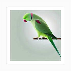 Parrot On A Branch 4 Art Print