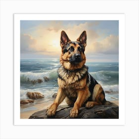 German Shepherd Dog Art Art Print