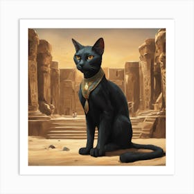 Egyptian Cat Art Print