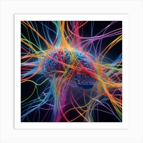 Colorful Brain 11 Art Print