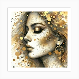 Gold Confetti Art Print