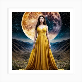 Beautiful Woman Art Print