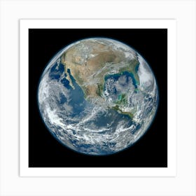 Perfect Ai Generated Planet Earth Art Print