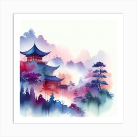 Chinese Pagoda 19 Art Print