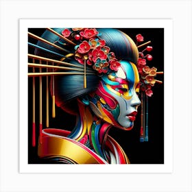 Japan Geisha Visual 99 Art Print