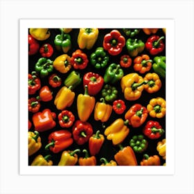 Colorful Peppers 84 Art Print