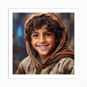 Portrait Of A Young Boy Art Print