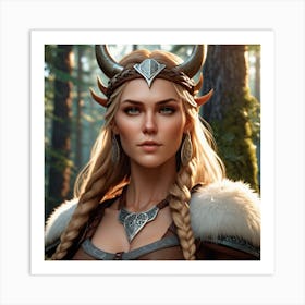 Viking Woman Art Print