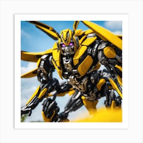 Ironclad Hero: Bumblebee's Resolve Art Print