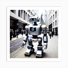 Robot In London 21 Art Print