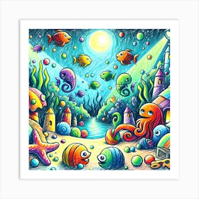 Super Kids Creativity:Octopus Art Print