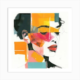 Abstract Portrait Of A Woman 23 Art Print