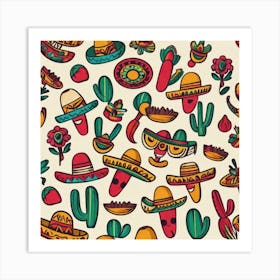 Mexican Pattern 3 Art Print