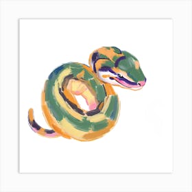 Ball Python Snake 06 Art Print