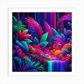 Tropical Jungle Art Art Print