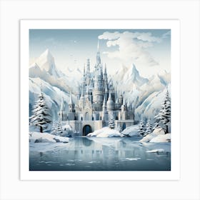 Snowy Castle Art Print