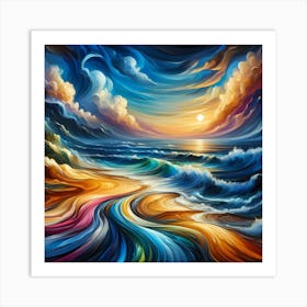 Ocean Waves Art Print