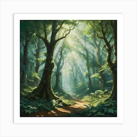 Forest Path 12 Art Print