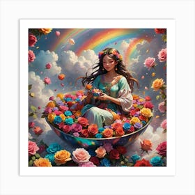 Rainbow Girl Art Print