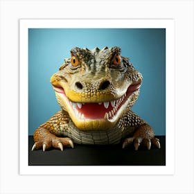 Alligator Head Art Print