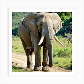 African Elephant Art Print