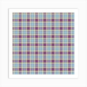 Plaid Fabric 160 Art Print