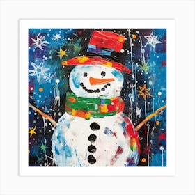 Snowman 7 Art Print