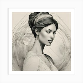 Portrait Of A Woman Art Print