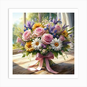 Bouquet Of Flowers 3 Art Print