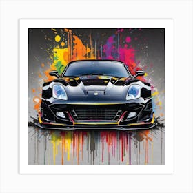 Sports Car Painting 4 Art Print