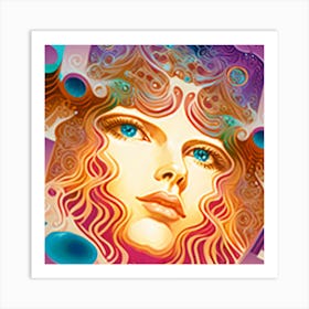 Psychedelic Art, Psychedelic Art, Psychedelic Art, Psychedelic Art Art Print