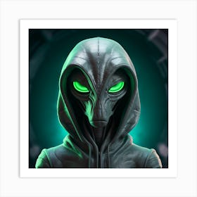 Alien Hood 1 Art Print