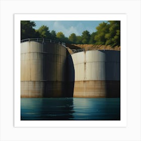 'Water Towers' Art Print