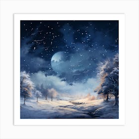 Illuminated Evergreen Dreams Art Print